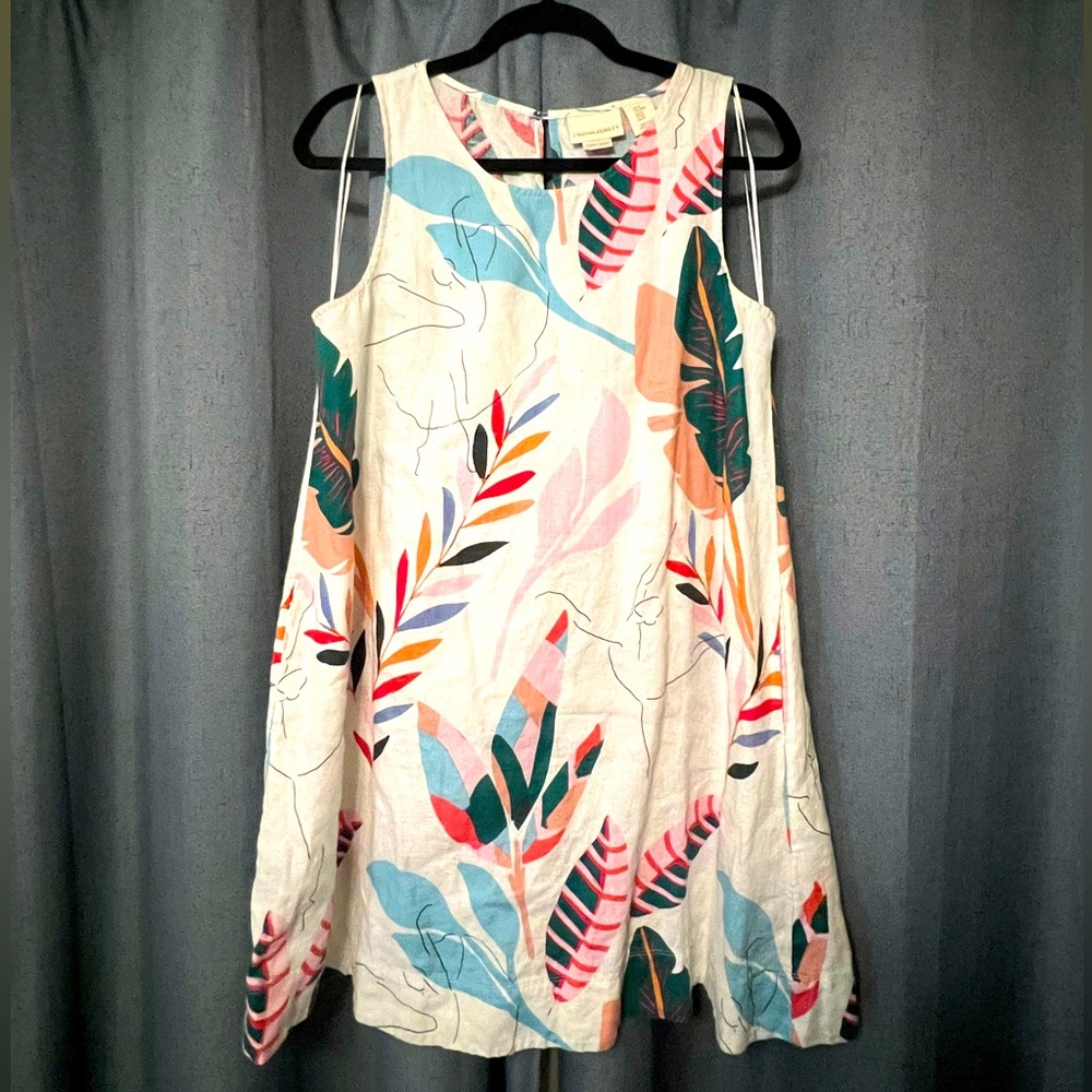 Cynthia Rowley Tropical Linen Dress